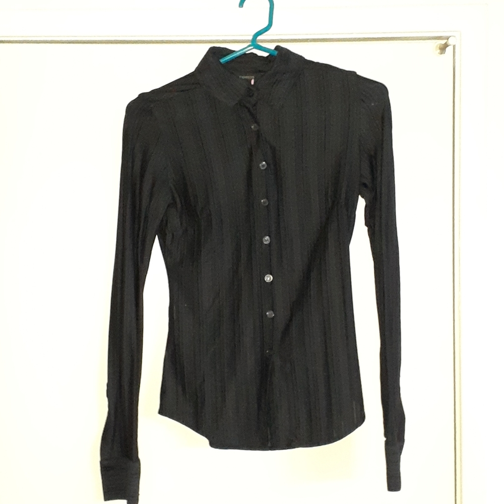Black button down